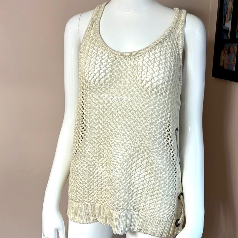 Woven Sweater Tank